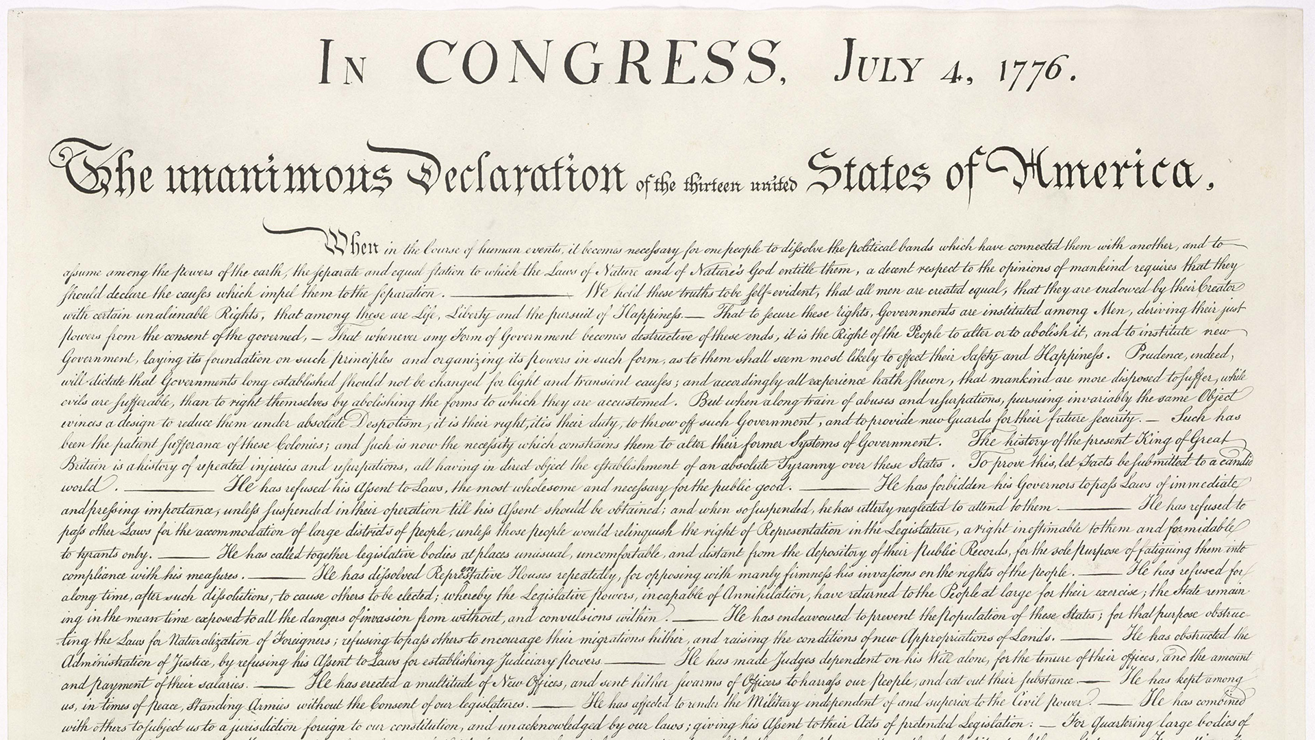 Declaration of Independence