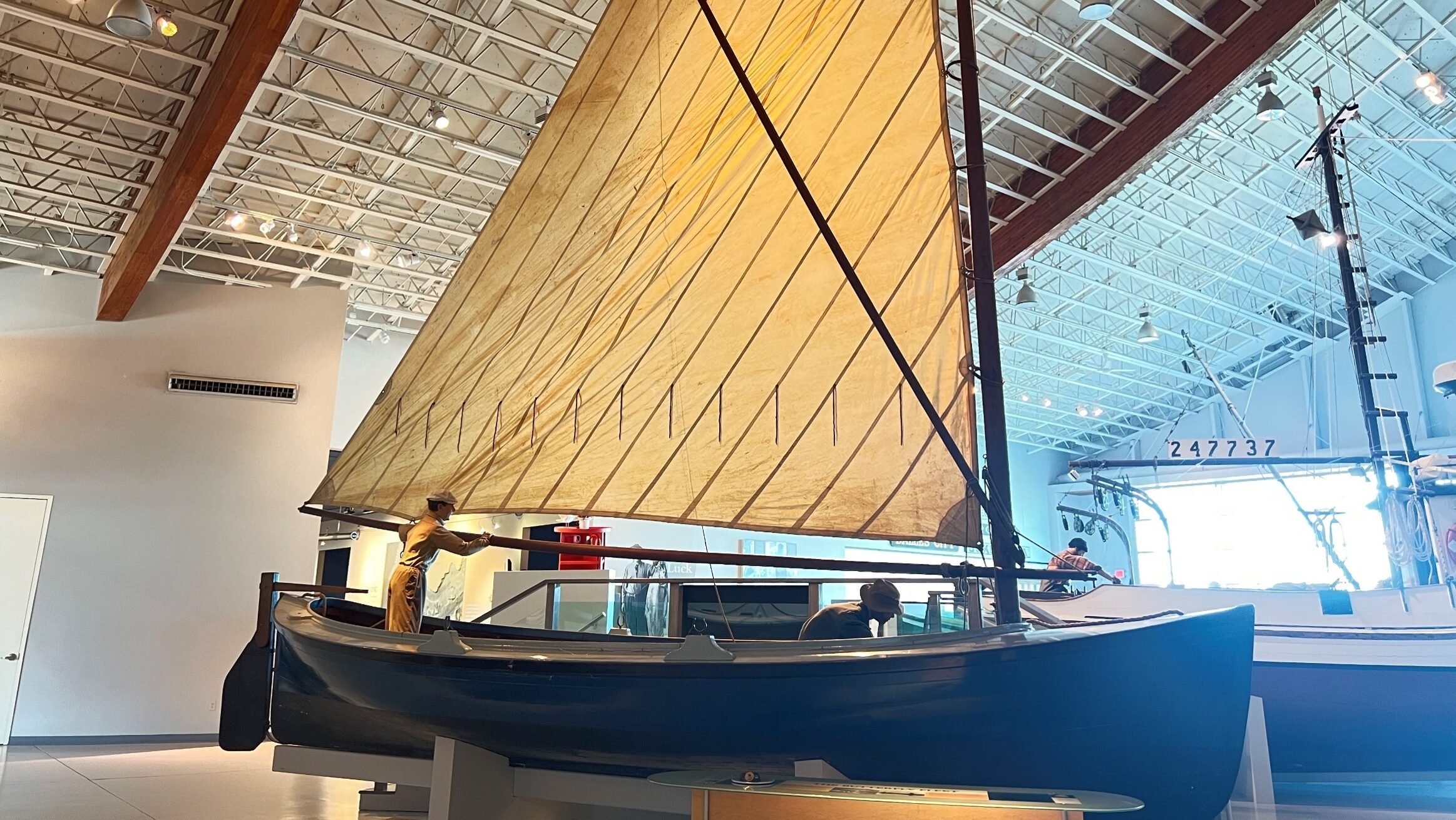 Historic Sailboat on display for the Gillnetter Historic Vessels Tour