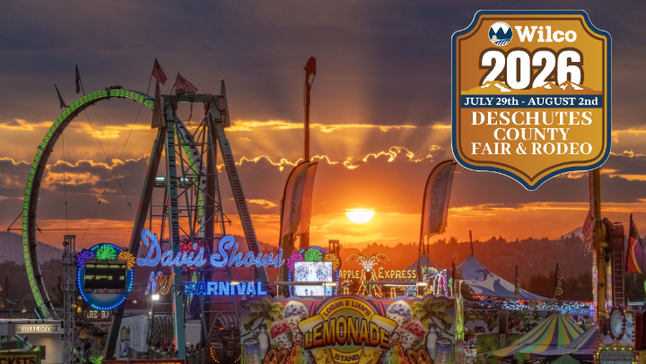 Photo of thee Deschutes County Fair and Rodeo at Sunset