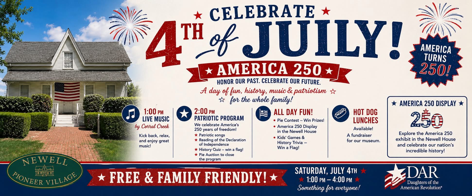 Celebrate fourth of July - America 250
