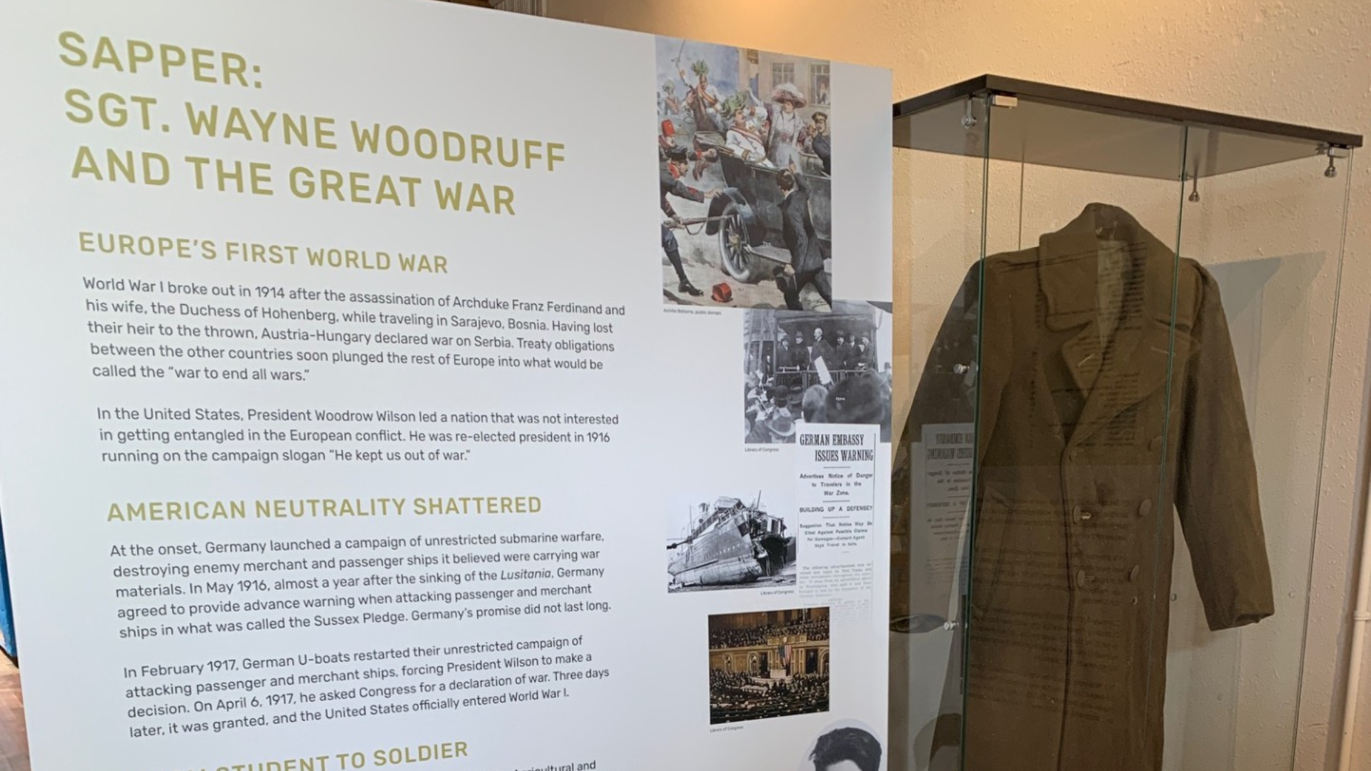Sapper: Sgt. Wayne Woodruff and the Great War Exhibition